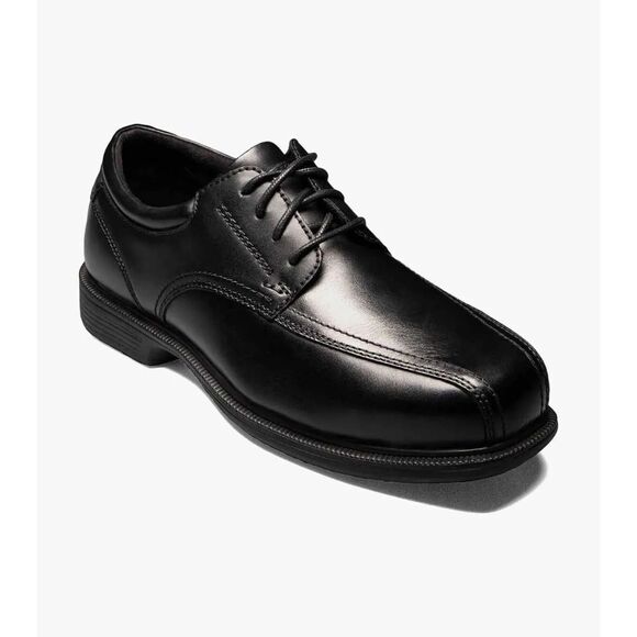 Florsheim Low Coronis Steel Toe Work Shoes FS2000 Black Leather Sz 10.5 NEW - Picture 1 of 9